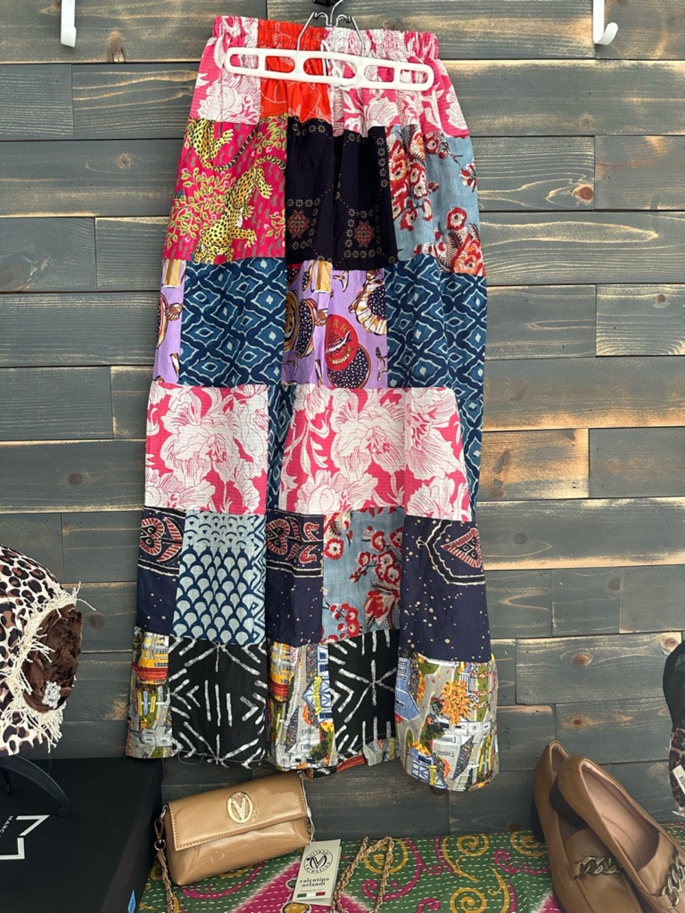 Ashley Taylor Patchwork Floral Maxi Skirt - Multicolor No label - Sample
